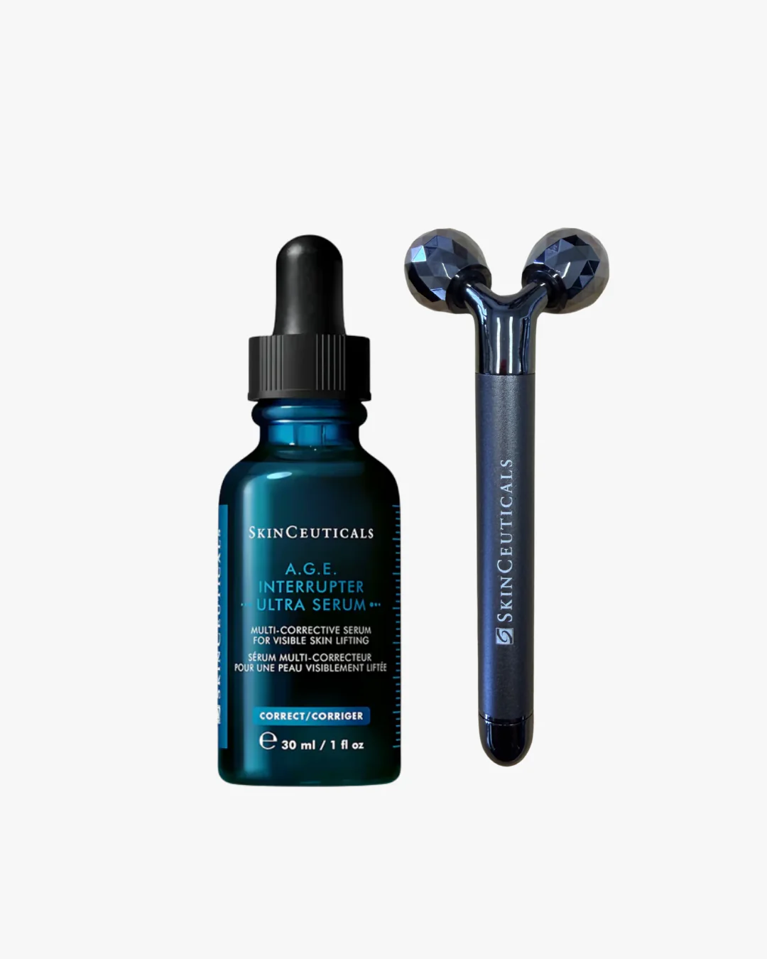 SkinCeuticals A.G.E Interrupter Ultra Serum 15ml + Face Roller
